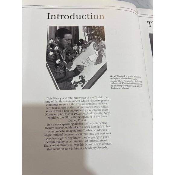 Euro Disney Hardcover Book Walt Disney History & Theme Parks 1992 Edition - Picture 4 of 11